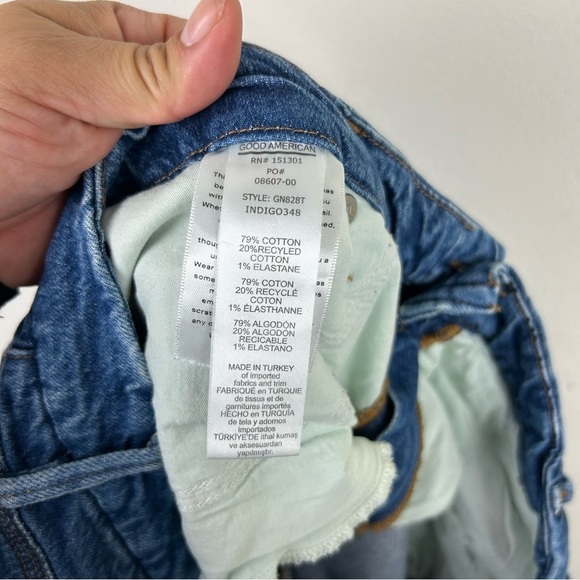 Good American GOOD 90's Straight Leg Jeans mid-rise size: 20 - Picture 12 of 13